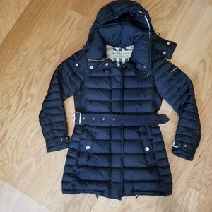 Burberry Down Puffer Coat Black in Small